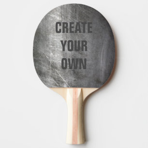 Raquete De Ping Pong Textura escovada riscada do metal