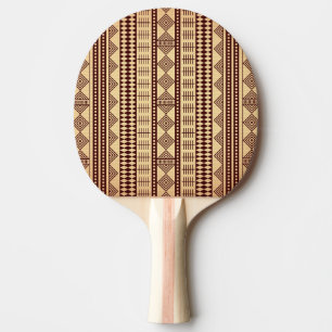 Raquete De Ping Pong Textura étnica de Brown
