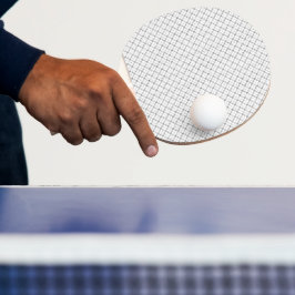 Raquete De Ping Pong Textura Geométrica Monocromática|Exame de Diamante