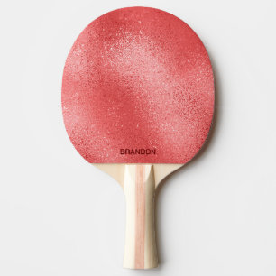 Raquete De Ping Pong Textura vermelha iridescente do vidro