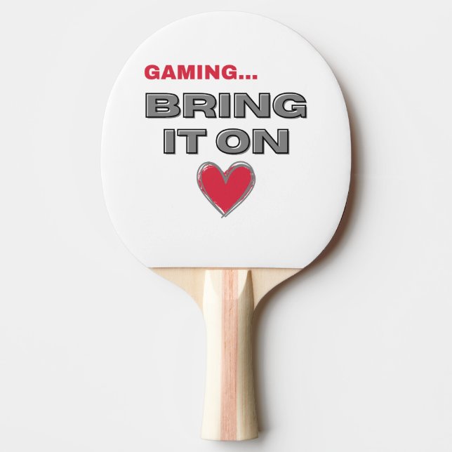 Raquete De Ping Pong The Gamer Ping Pong Paddle (Frente)