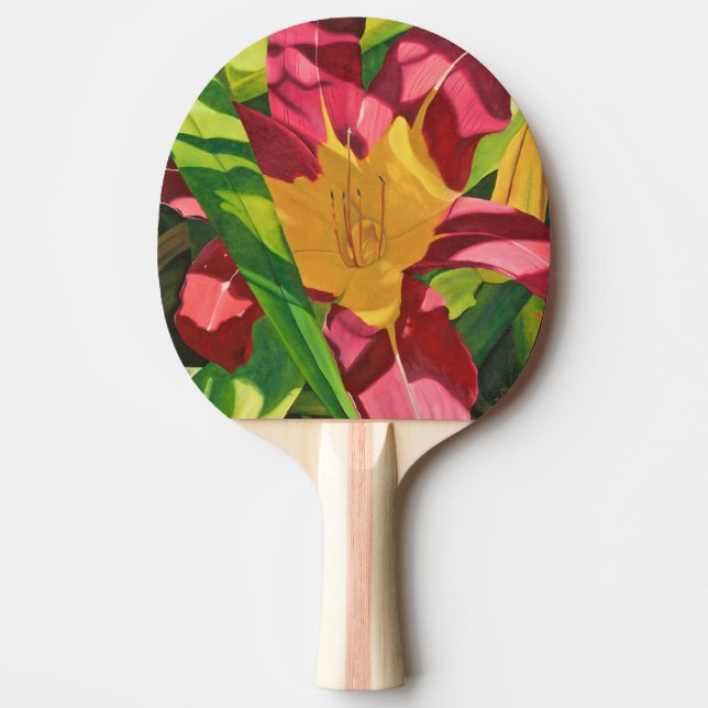 Raquete De Ping Pong Tiger Lily Floral (Frente)