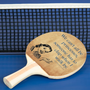 Raquete De Ping Pong Tinta de 50 engraçada da Princesa SlipperyJoe