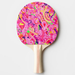 Raquete De Ping Pong Tintas abstrato coloridas para pintura