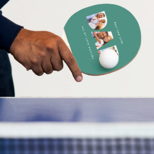 Raquete De Ping Pong Tipografia gráfica moderna pai multifotografia ver