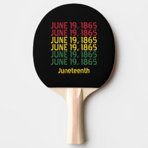 Raquete De Ping Pong Tipografia História Negra Junho 19 1865