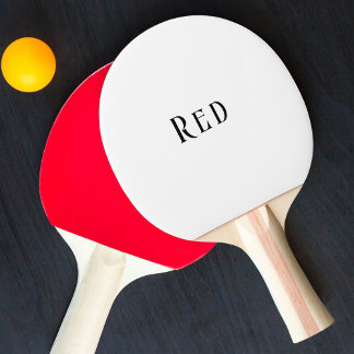 Raquete De Ping Pong Tipografia muito simples em três letras