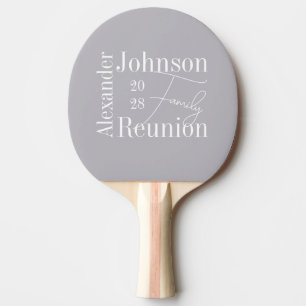 Raquete De Ping Pong Tipografia Personalizada da Reunião Familiar Moder