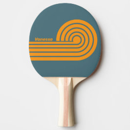 Raquete De Ping Pong Tiras Duplas Curl Retro Sunshine com Nome