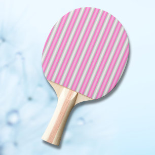 Raquete De Ping Pong Tiras Rosa Neon Modernas com Efeito 3D
