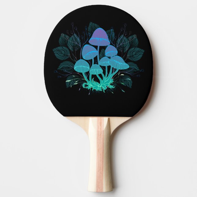 Raquete De Ping Pong Toadstools em arbustos (Frente)