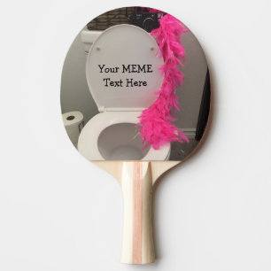 Raquete De Ping Pong Toilet Bowl Funny Creat a MEME