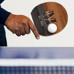Raquete De Ping Pong Tonelada de madeira moderna Monograma 2 Tonelada