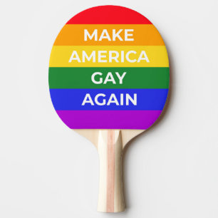 Raquete De Ping Pong Tornar a América Gay novamente