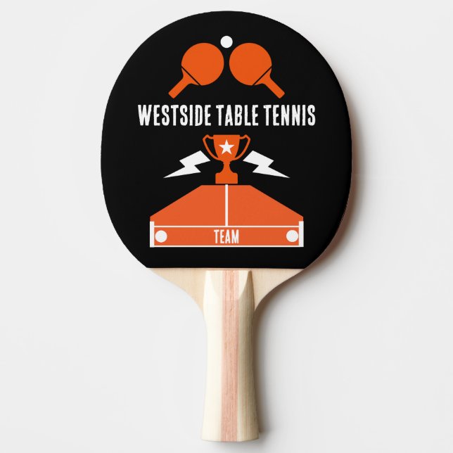 Raquete De Ping Pong Torneio de Tênis de mesa de  (Frente)