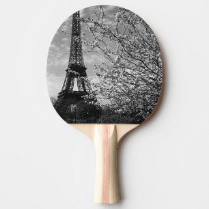 Raquete De Ping Pong Torre Eiffel Paris França Vintage 1970