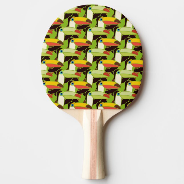 Raquete De Ping Pong Toucans colorido (Frente)