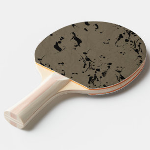 Raquete De Ping Pong Traço e gota pretos