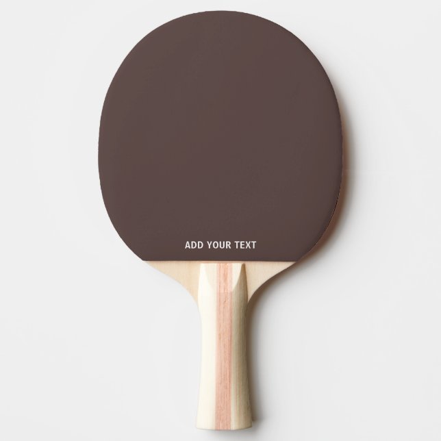 Raquete De Ping Pong Trendy Dark Mocha Brown - Custom Ping Pong Paddle (Frente)