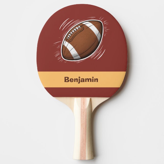 Raquete De Ping Pong Trendy Sport Boy American Football Personalizado (Frente)