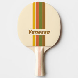 Raquete De Ping Pong Trevo do Nascer do Sol com Faixa e Nome