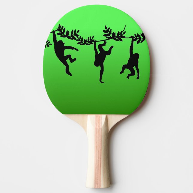 Raquete De Ping Pong Tropa de Macacos (Frente)