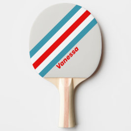 Raquete De Ping Pong Trovão Listrado com Nome