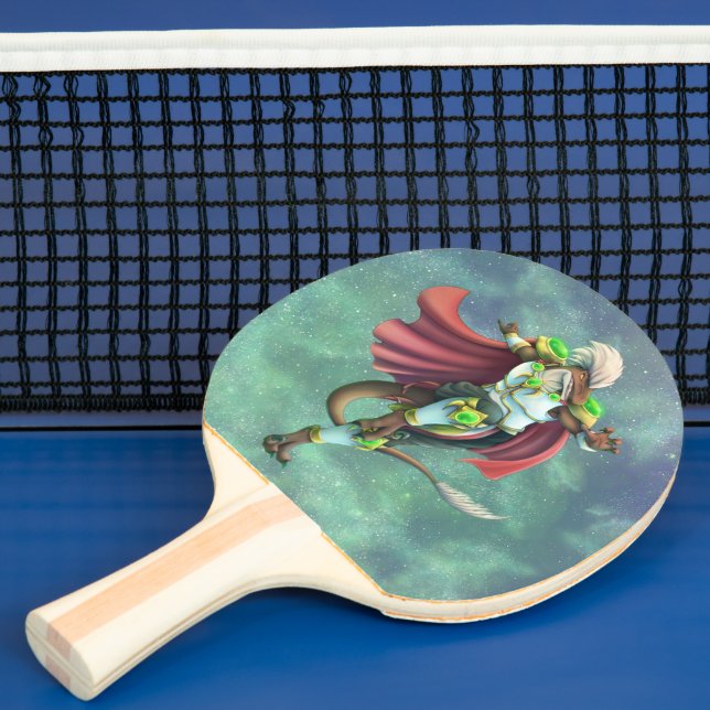 Raquete De Ping Pong TSDS: Justin Arisdale e Miral Akemi Cobrir Art (Insitu)