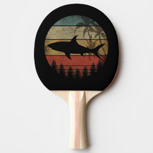 RAQUETE DE PING PONG TUBARÃO DE VINTAGEM