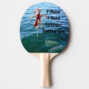 Raquete De Ping Pong Tubarão Querendo Comer Um Polvo,
