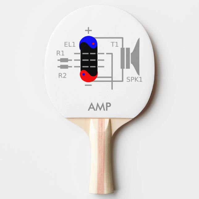 Raquete De Ping Pong Tubo amplificador (Frente)