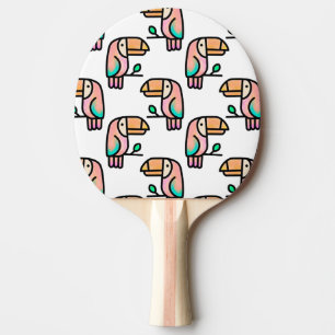 Raquete De Ping Pong tucano passarinho da selva padrão desenho animado