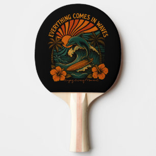 Raquete De Ping Pong Tudo vem no Retro de Ondas