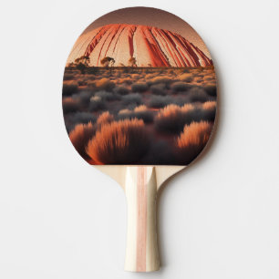 Raquete De Ping Pong Uluru "Ayers Rock" Austrália - Tinta Petrolífera