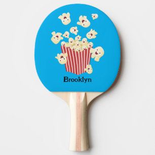 Raquete De Ping Pong Um desenho animado de pipoca
