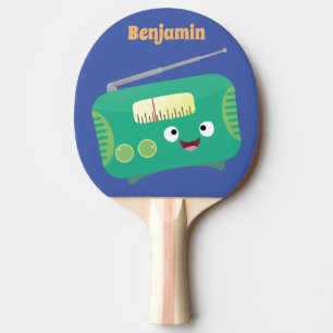 Raquete De Ping Pong Um desenho animado e divertido