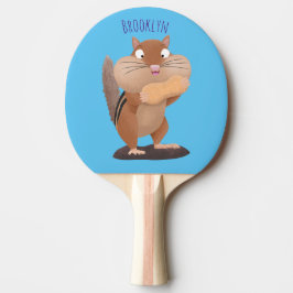 Raquete De Ping Pong Um desenho animado e engraçado