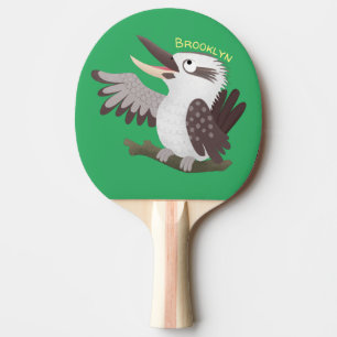 Raquete De Ping Pong Um desenho animado e engraçado