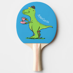 Raquete De Ping Pong Um desenho animado e engraçado