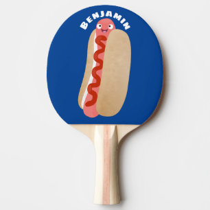 Raquete De Ping Pong Um desenho animado e engraçado de Weiner