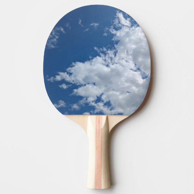 Raquete De Ping Pong Um triângulo de nuvens (Frente)