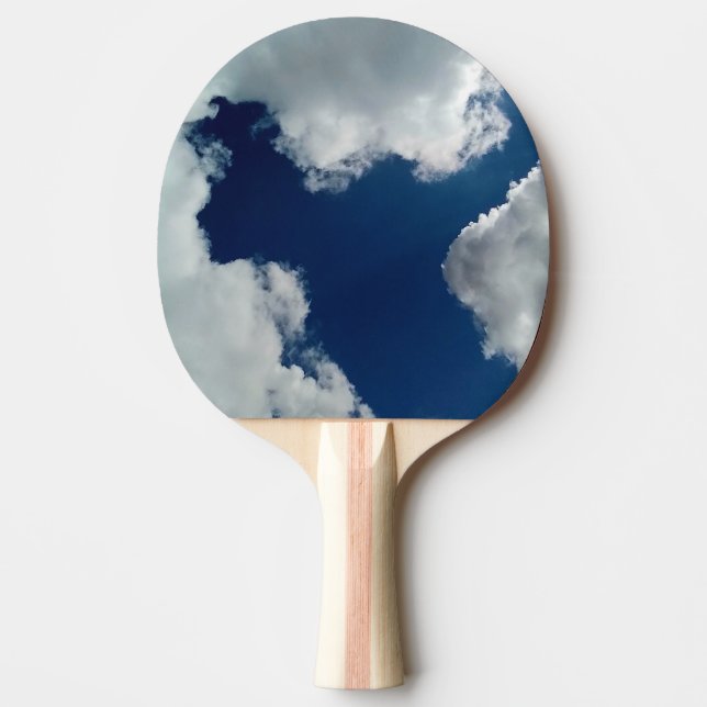 Raquete De Ping Pong Uma curva nas nuvens (Frente)