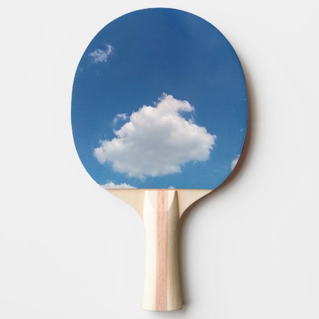 Raquete De Ping Pong Uma nuvem simples (Frente)
