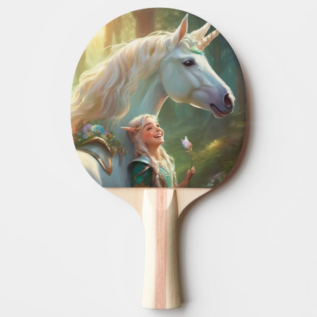 Raquete De Ping Pong Unicórnio (Frente)