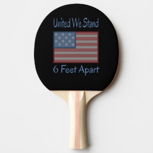 Raquete De Ping Pong United We Stand 6 Pés Além USA Flag