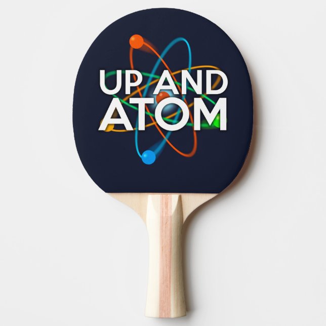 Raquete De Ping Pong UP E ATOM science (Frente)