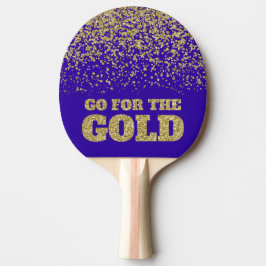 Raquete De Ping Pong Vá para o Dourado Roxo Luminoso