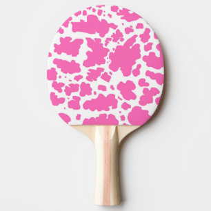 Raquete De Ping Pong Vaca Rosa Coloca Impressão