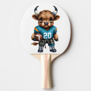 Raquete De Ping Pong Vacas das Terras Altas e Futebol