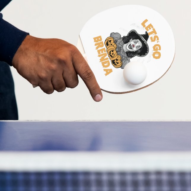 Raquete De Ping Pong Vamos Go Brenda Spooky Halloween Kamala Harris (Insitu)